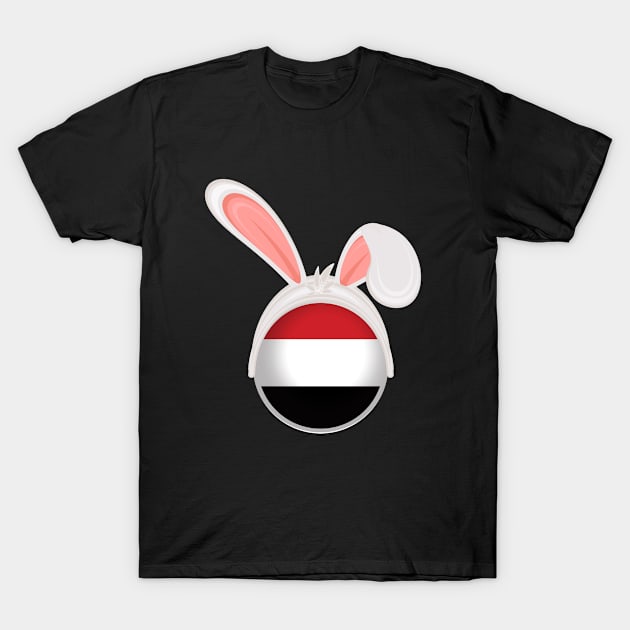 happy easter Yemen bunny ears flag cute designs T-Shirt by D_designs